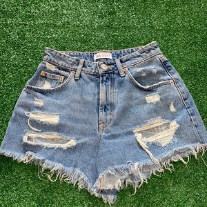 ZARA distressed Jean  Shorts